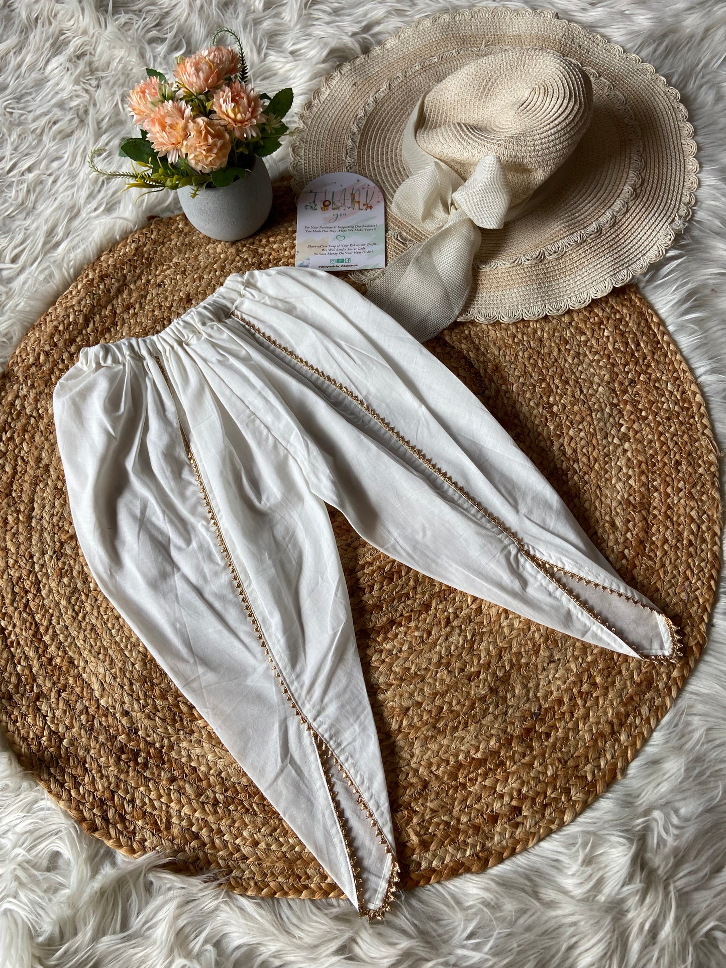 Tissue Butti Kurti with Tulip Pants