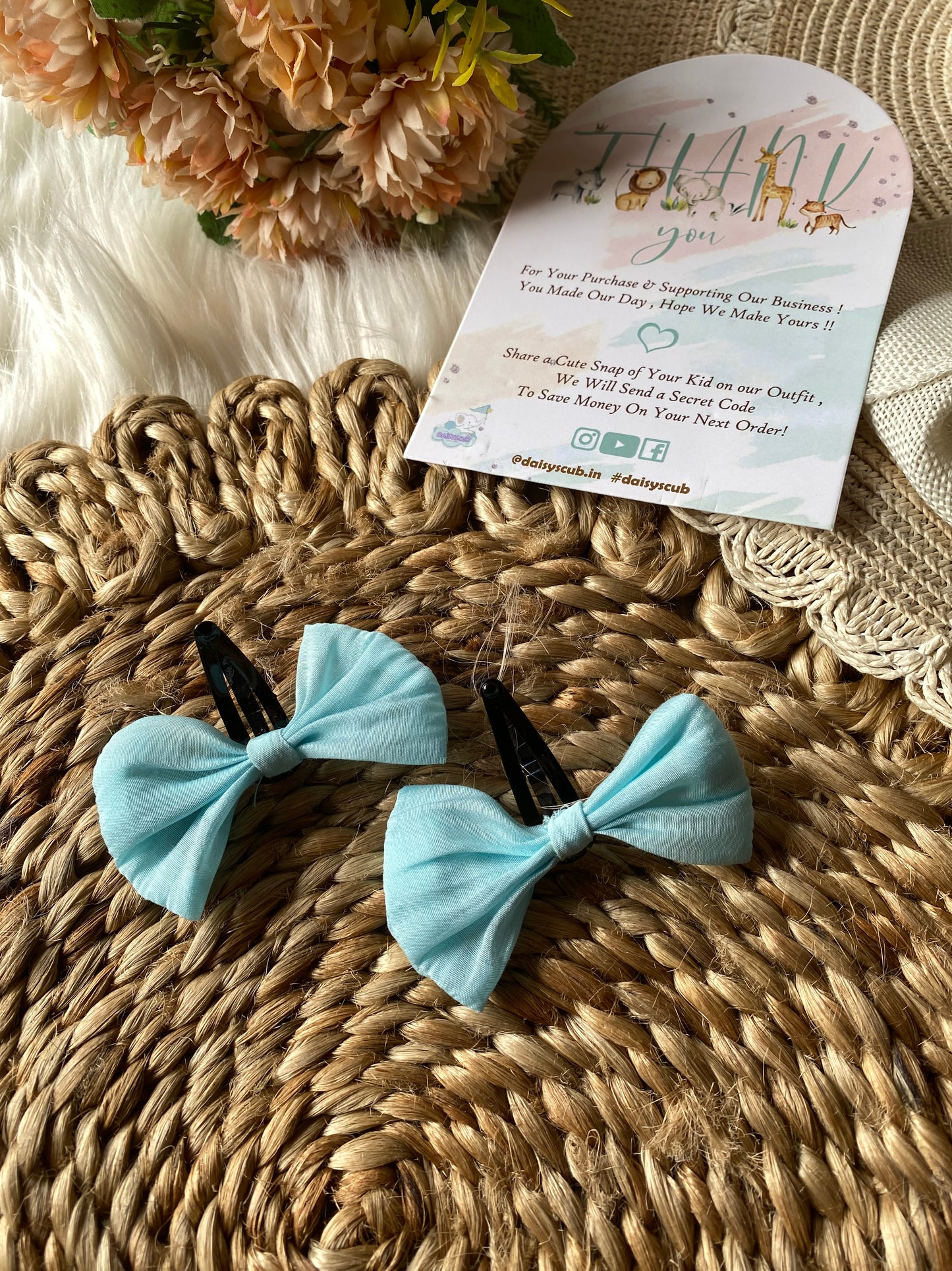 Soft Mul Cotton Skyblue Romper