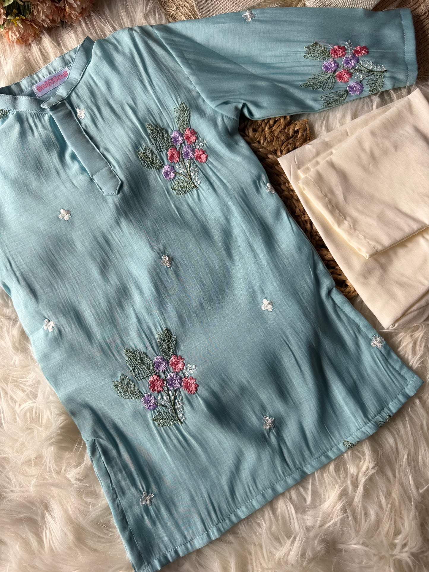 Mul Cotton Floral Kurta Set