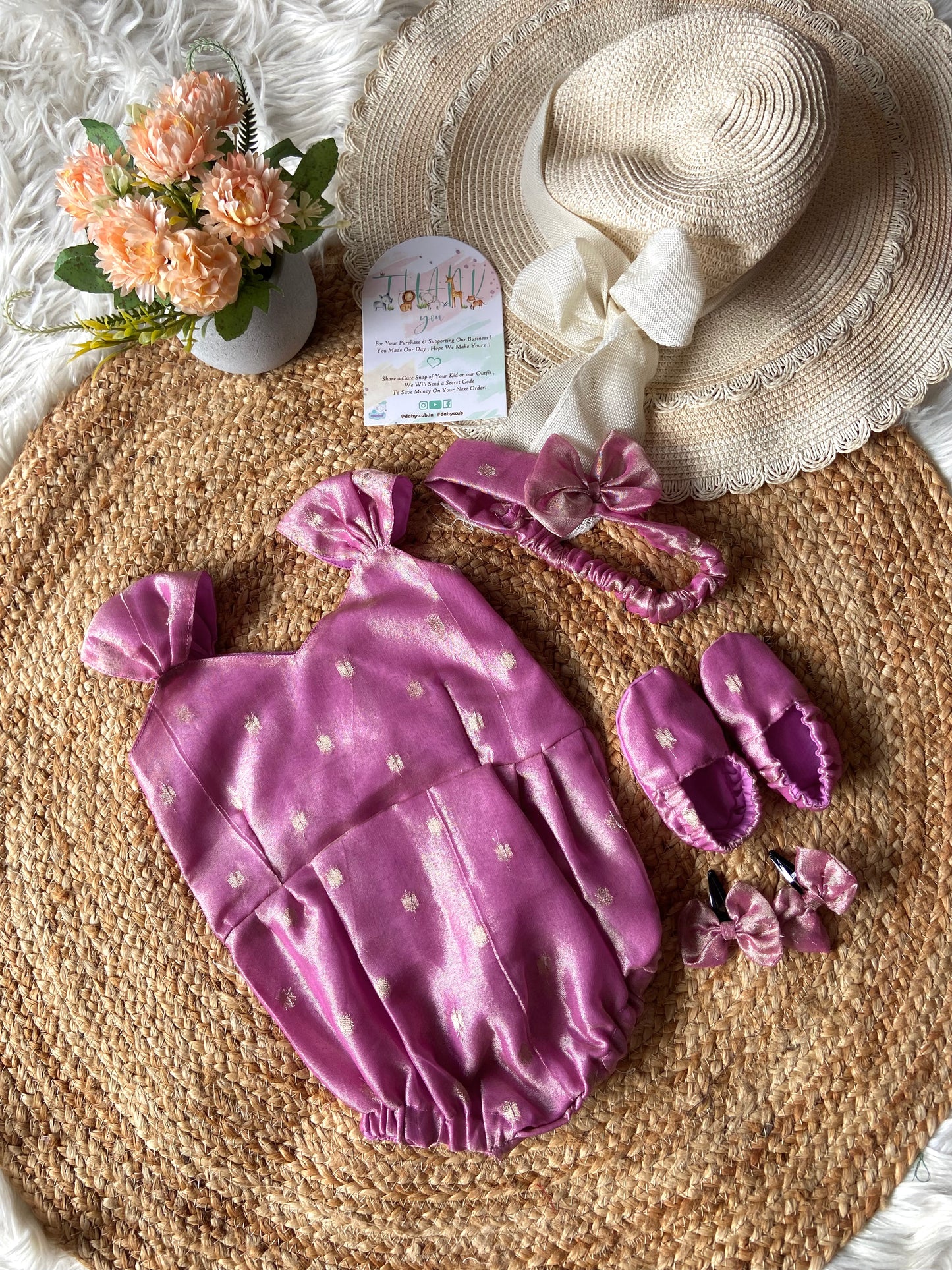 Pink Butti Romper