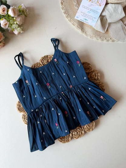 Peplum Floral Mul Cotton Coord Set