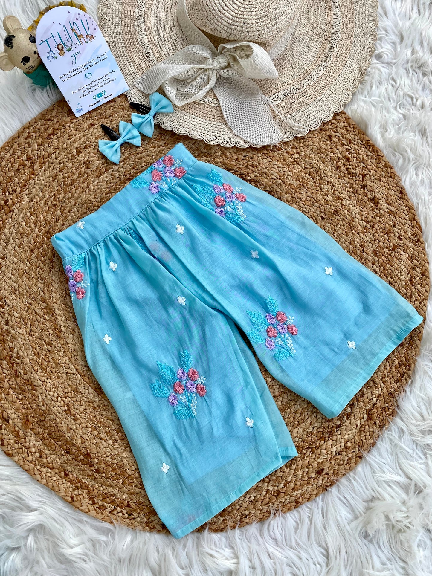 Mul Chanderi Floral Coord Set