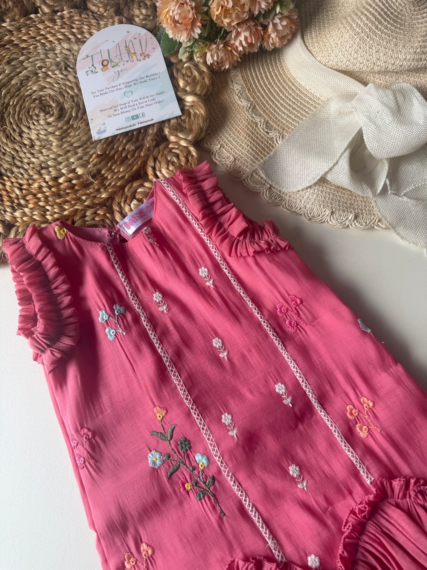 Frill Soft Mul cotton Frock
