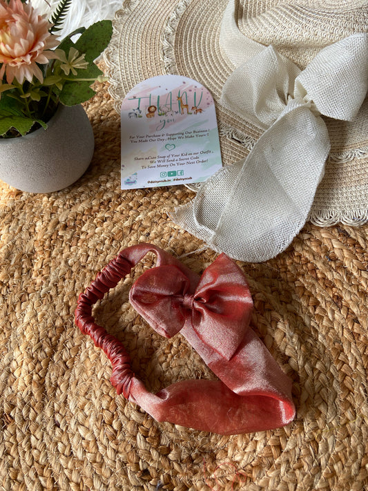 Tissue Elastic Headband with Bow