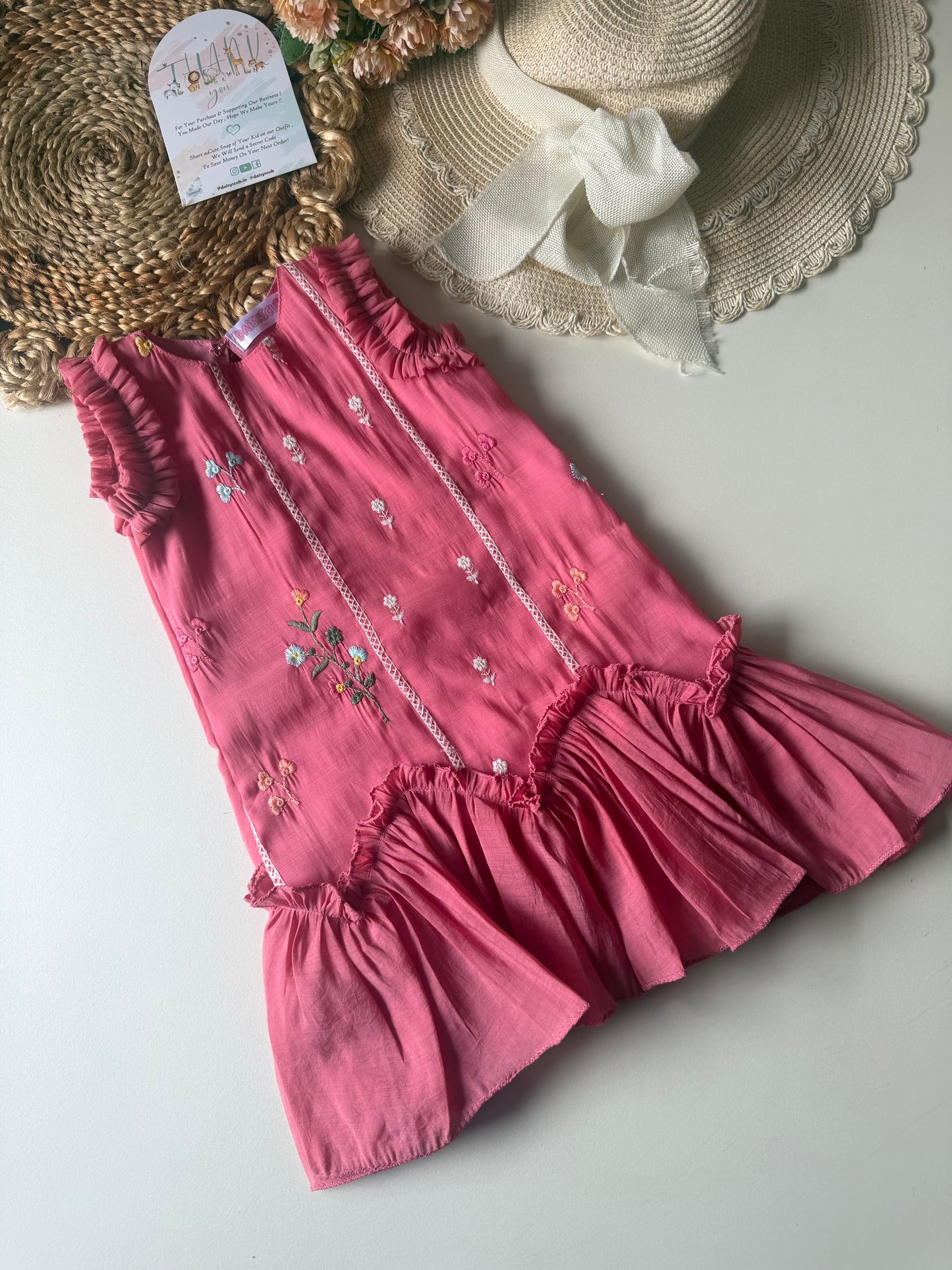 Frill Soft Mul cotton Frock