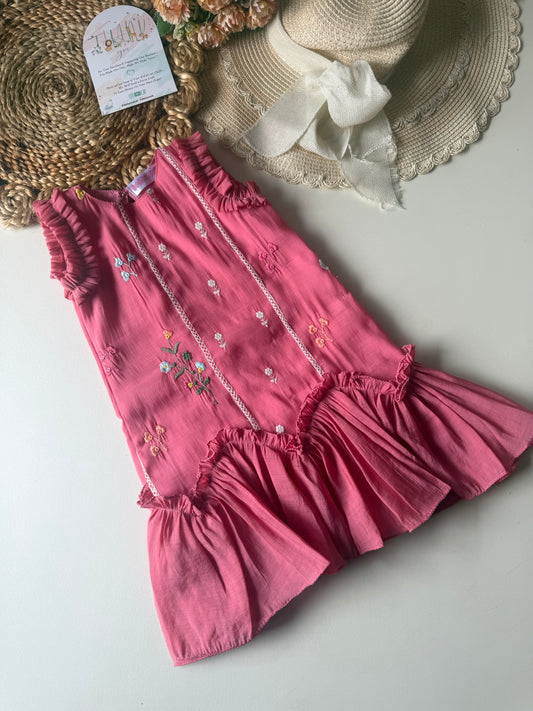 Frill Soft Mul cotton Frock