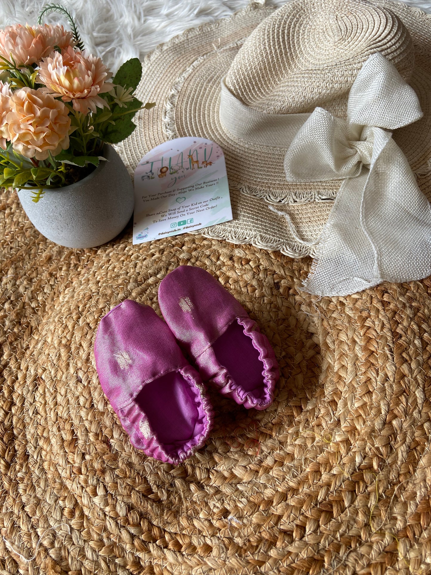 Pink Butti Tissue Shoes