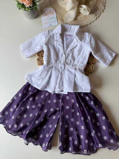 Peplum Contrast Co-Ord Set