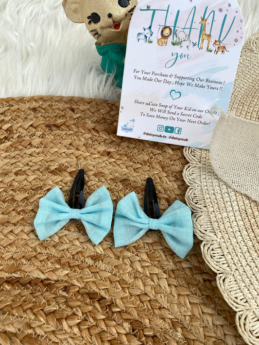 Mul Chanderi Sky Blue Hair Pin