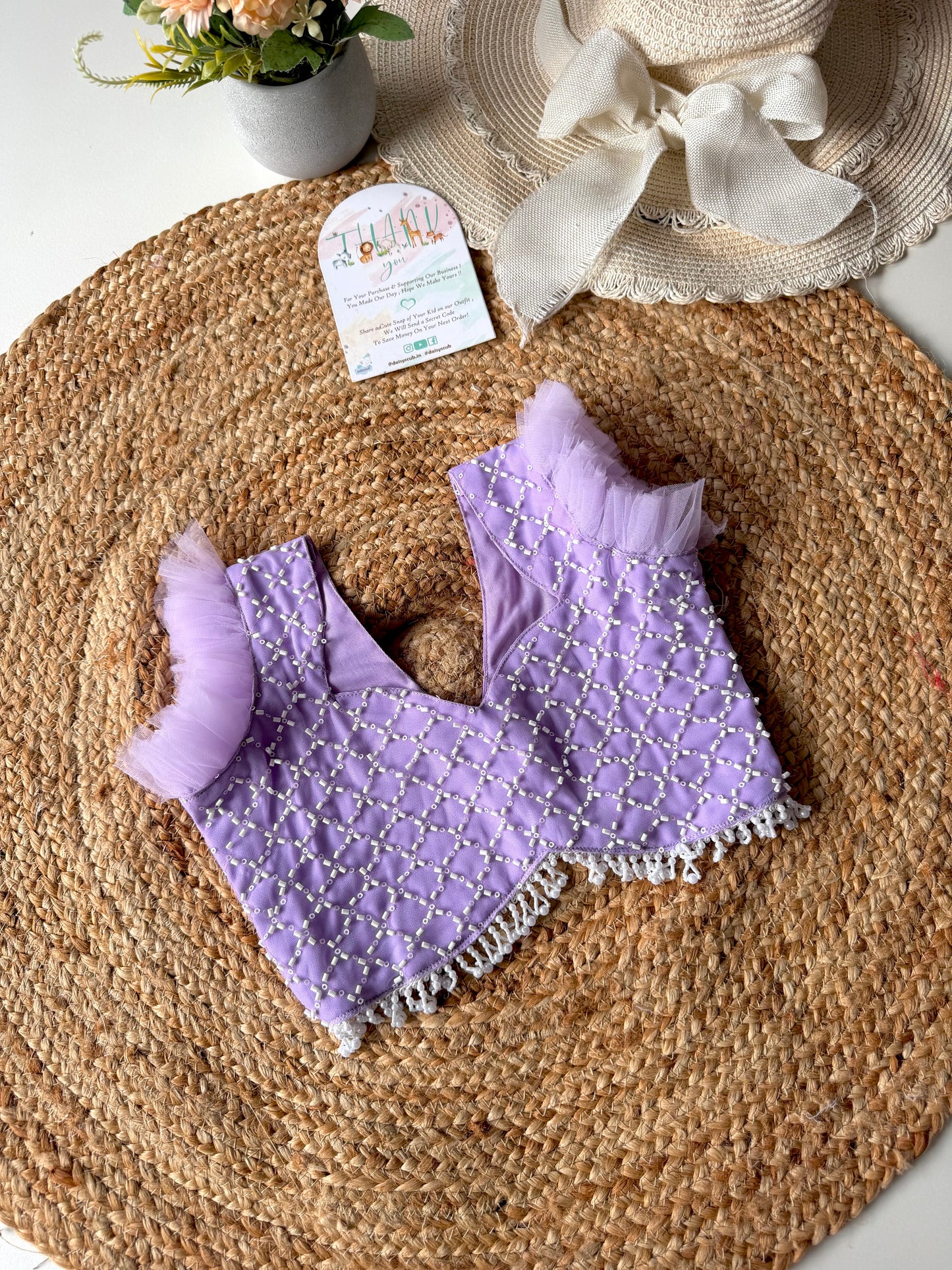 Pearl Beads Layered Net Lehenga