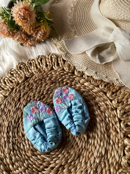 Soft Mul Cotton Skyblue Romper