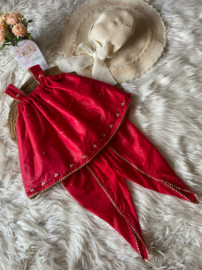 Red Gotta Co-ord Set