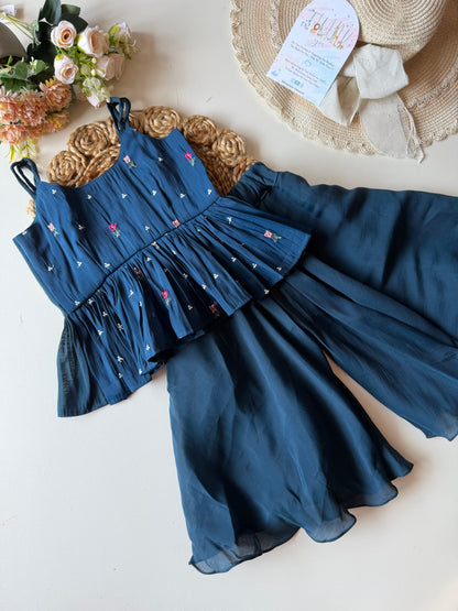 Peplum Floral Mul Cotton Coord Set