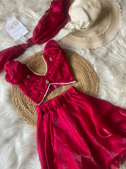 Space Silk Designer Pearl Lehenga