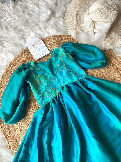 Peacock Chinnon A line Frock