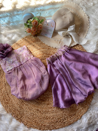 Tissue Lilac Romper