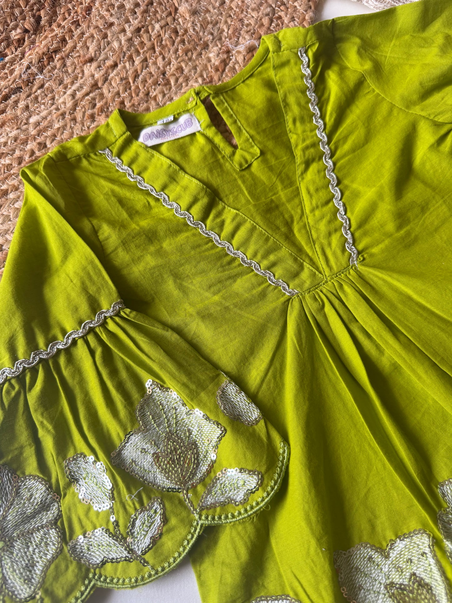 Soft Cotton Sequins Coord set