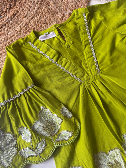 Soft Cotton Sequins Coord set