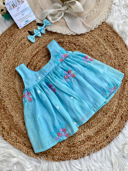 Mul Chanderi Floral Coord Set