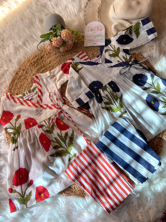 Mul Cotton Floral Anarkali in 2 Colours