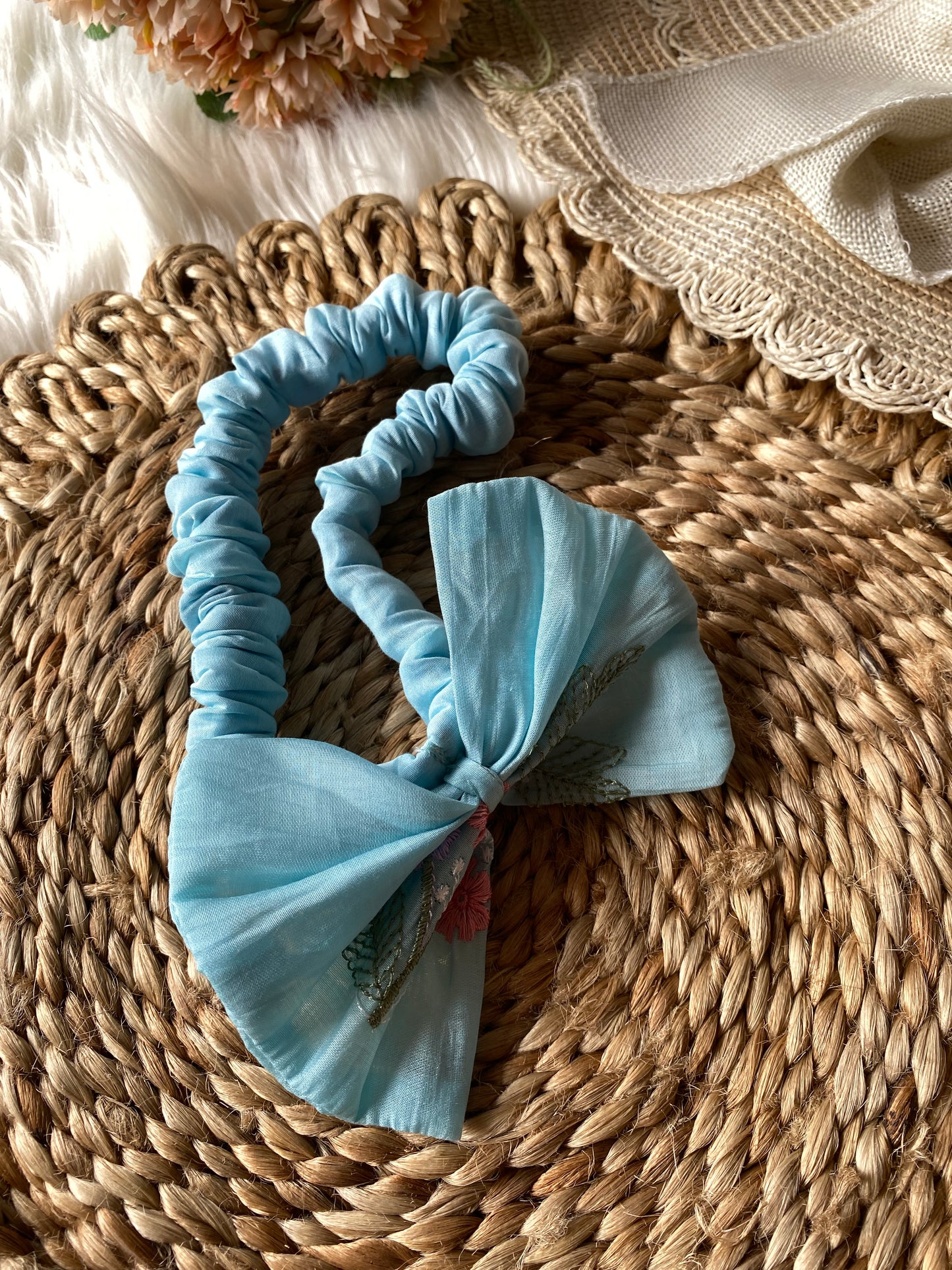 Soft Mul Cotton Skyblue Romper