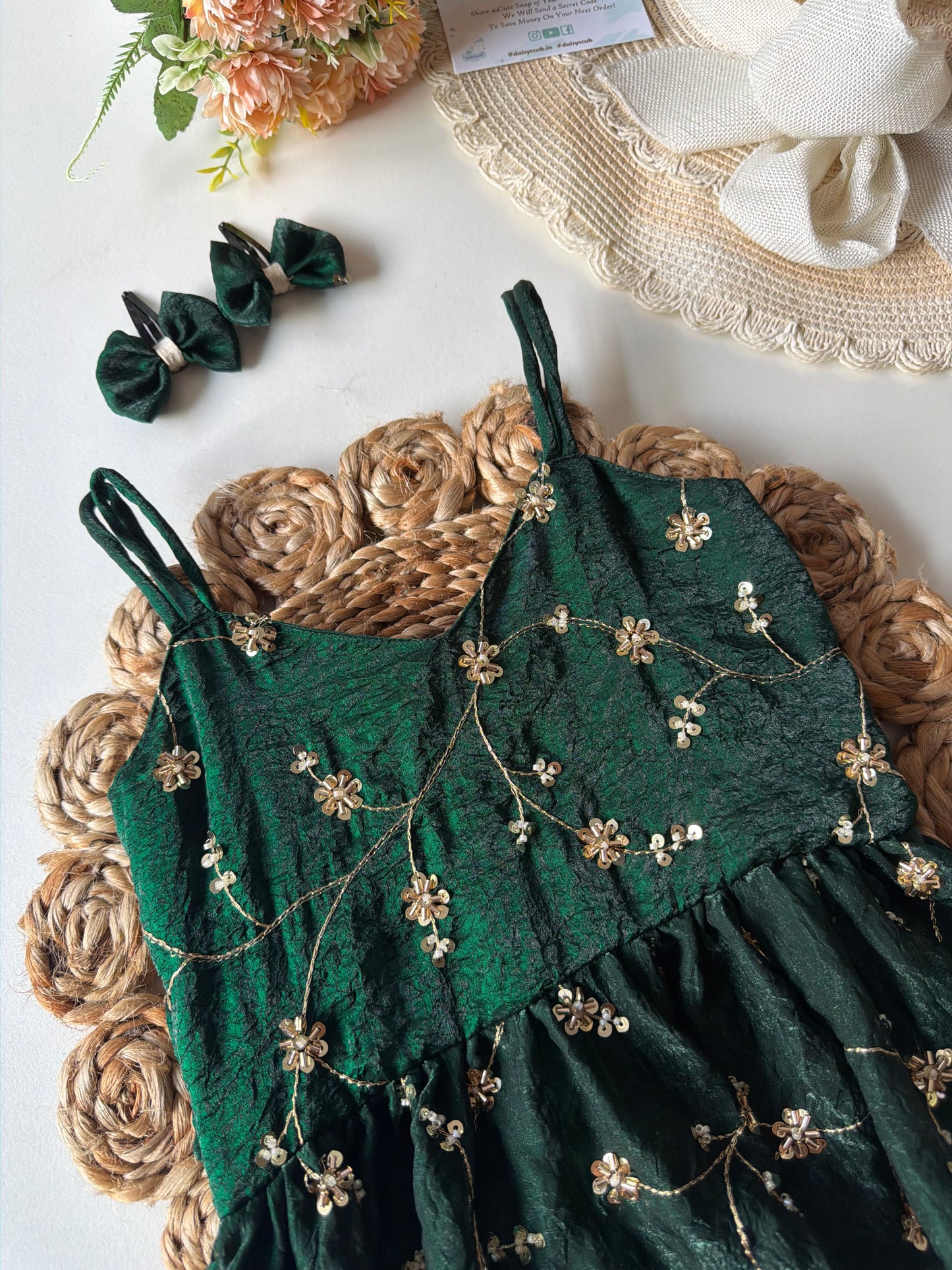 Embroidery sequin Work Peplum Co-ord Set