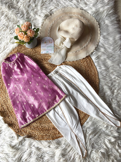 Tissue Butti Kurti with Tulip Pants