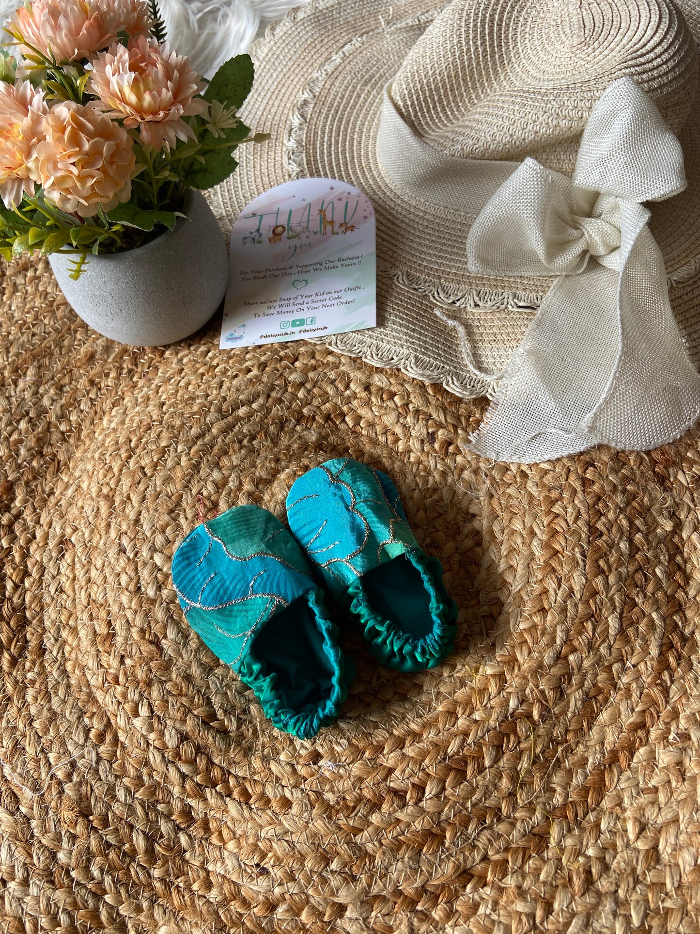 Peacock Malai Silk Shoes