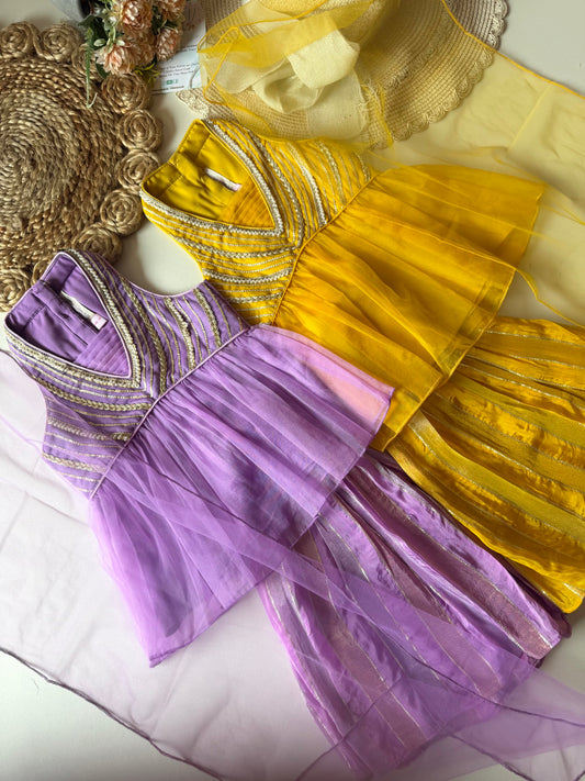 Pearl Embellished Peplum Top with Sharara & Net Dupatta