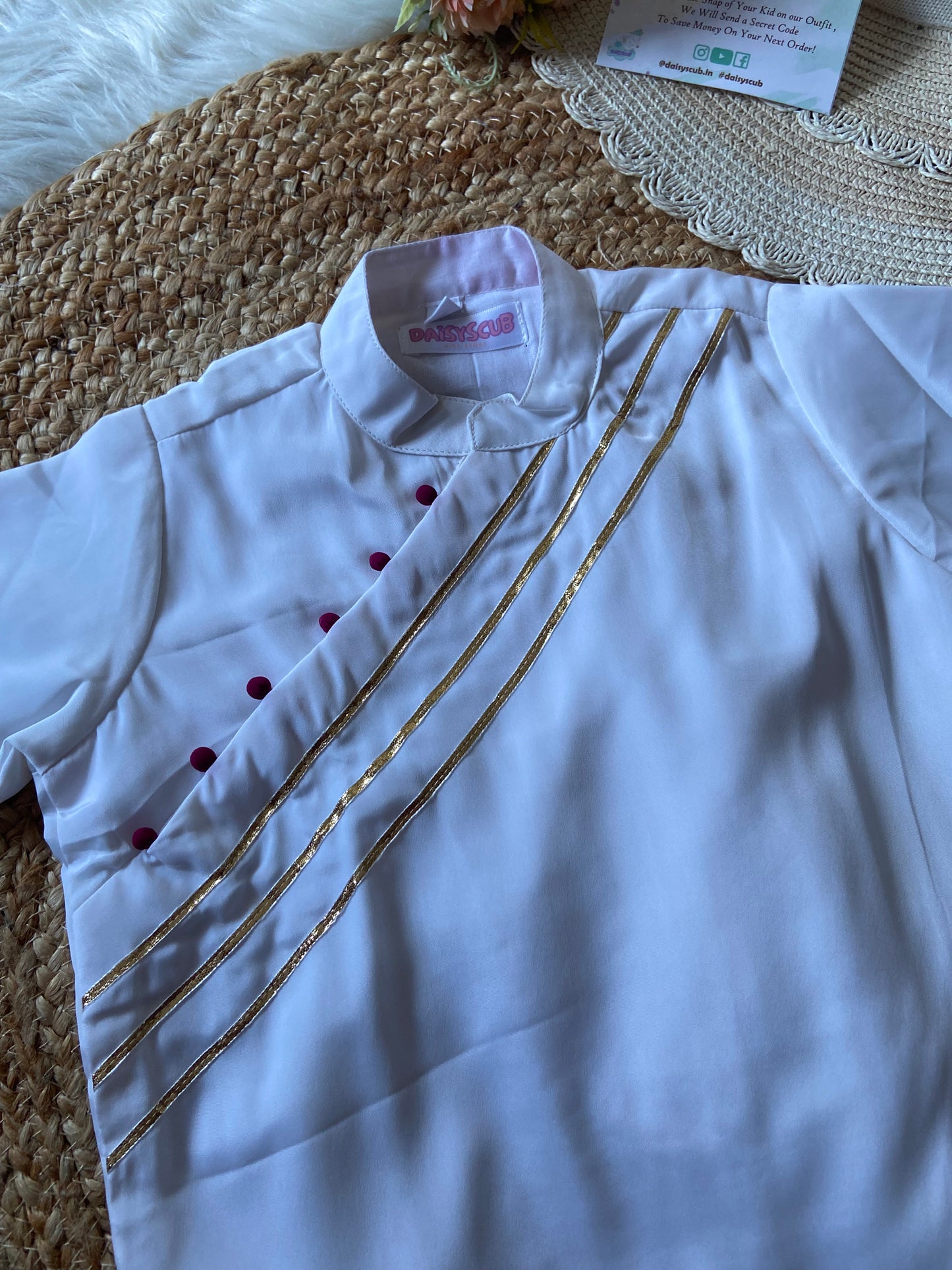 Designer Modal Cotton Lace Kurta set