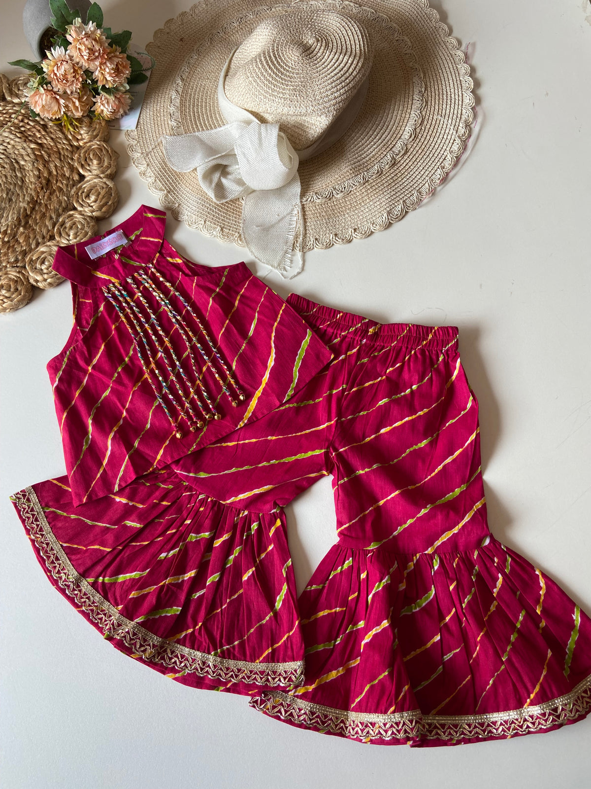 Lehariya Ghungroo Beads Coord Set