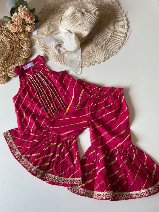 Lehariya Ghungroo Beads Coord Set