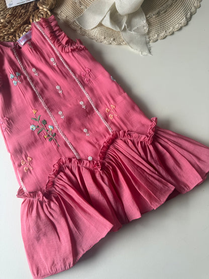 Frill Soft Mul cotton Frock