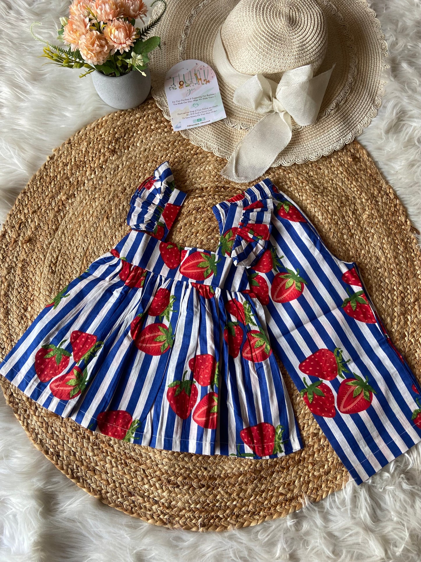 Strawberry Striped Co/Ord Set