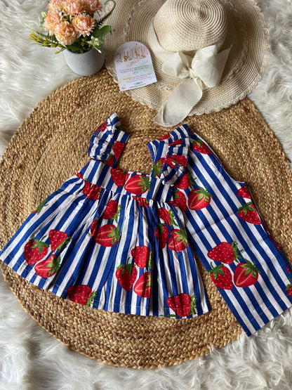 Strawberry Striped Co/Ord Set