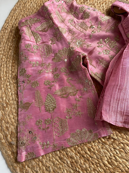 Sequence Embroidery Kurti with Pant and Dupatta in 3 Colors