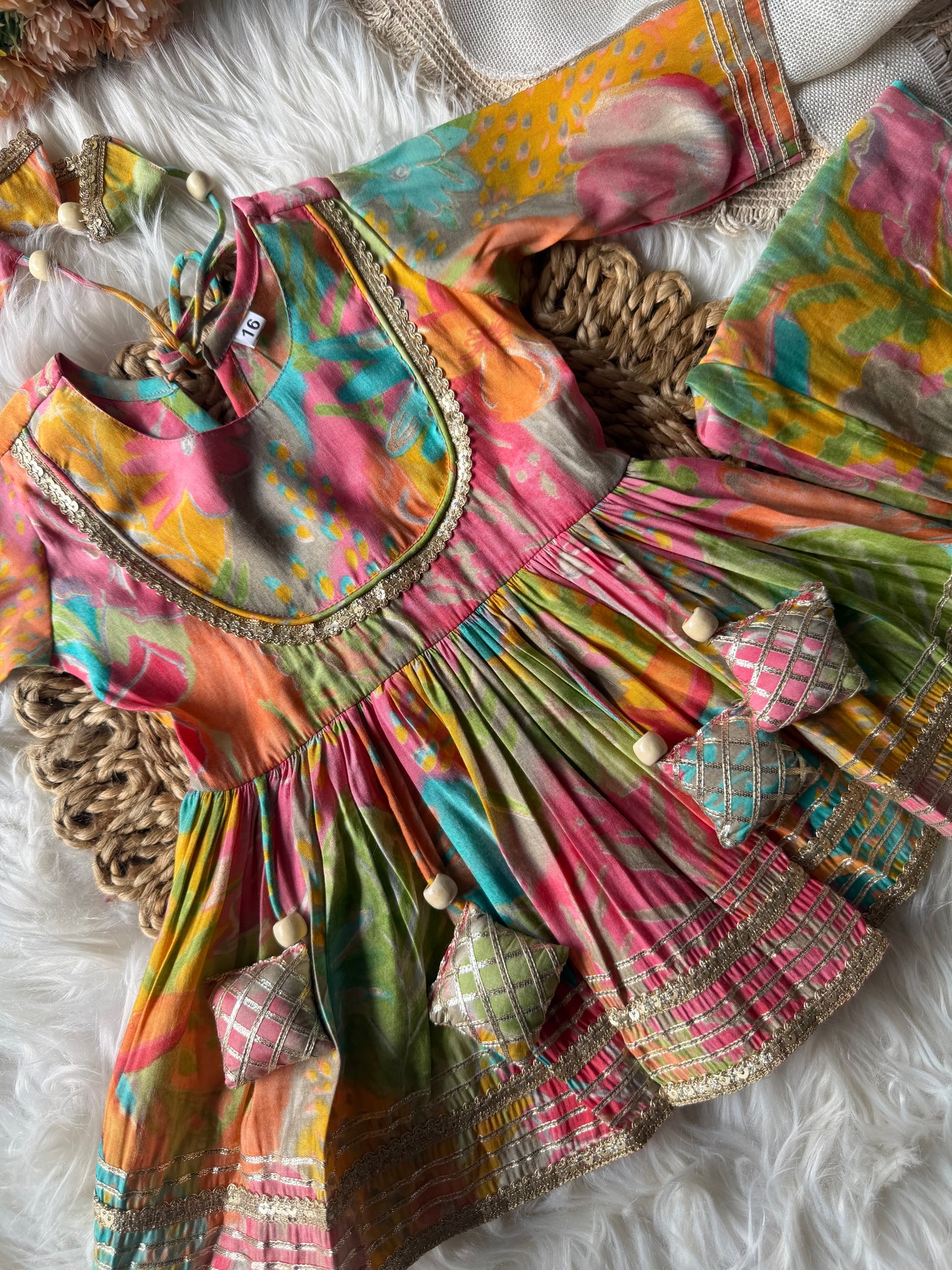 Muslin Classic Partywear Anarkali with Pants