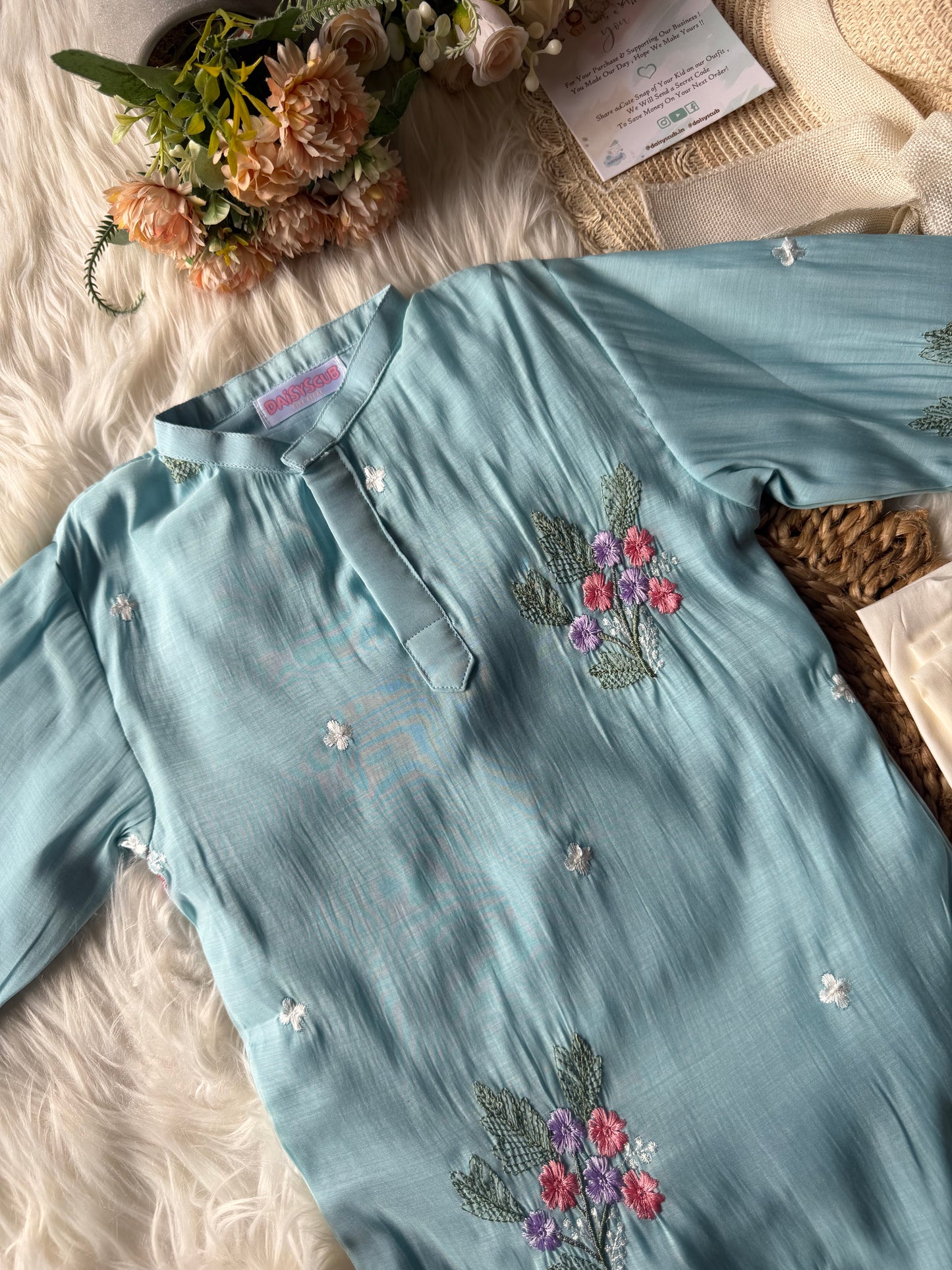 Mul Cotton Floral Kurta Set