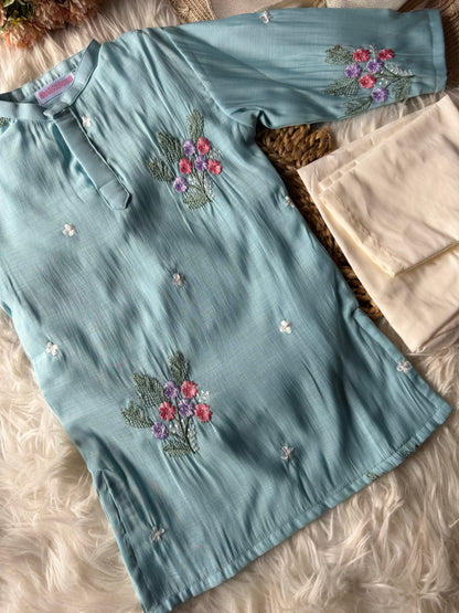 Mul Cotton Floral Kurta Set