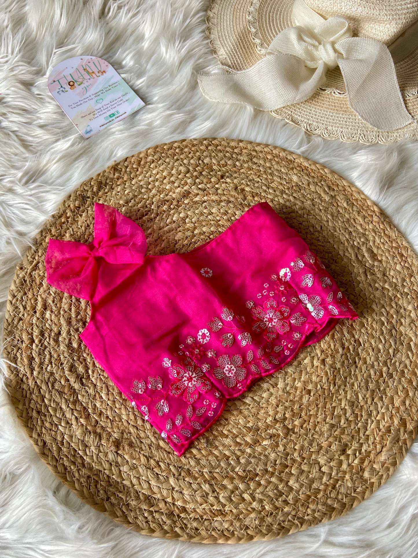 Pink Sequins Embroidery Lehenga