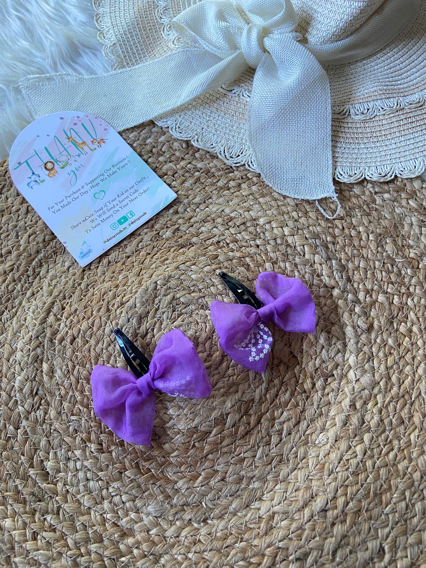 Organza Hair Pin in 3 Colors