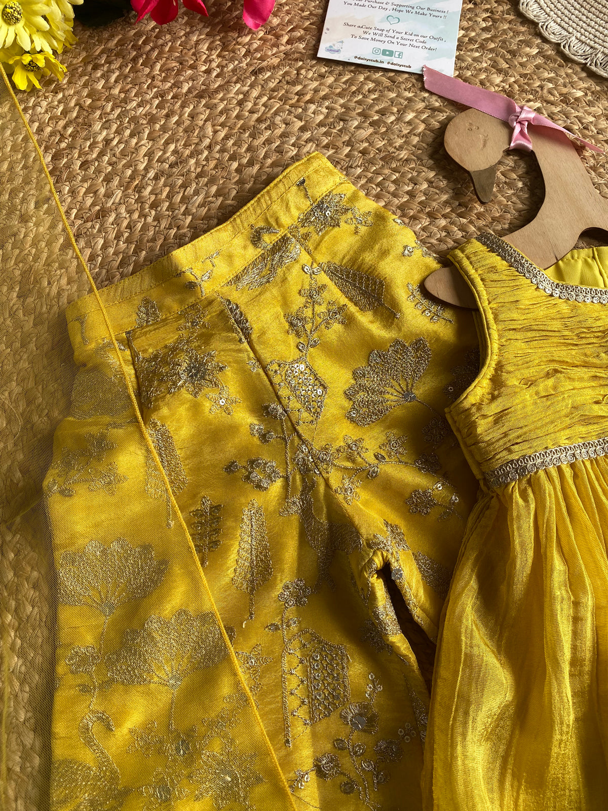 Sequence Embroidery Kurti with Pant and Dupatta in 3 Colors