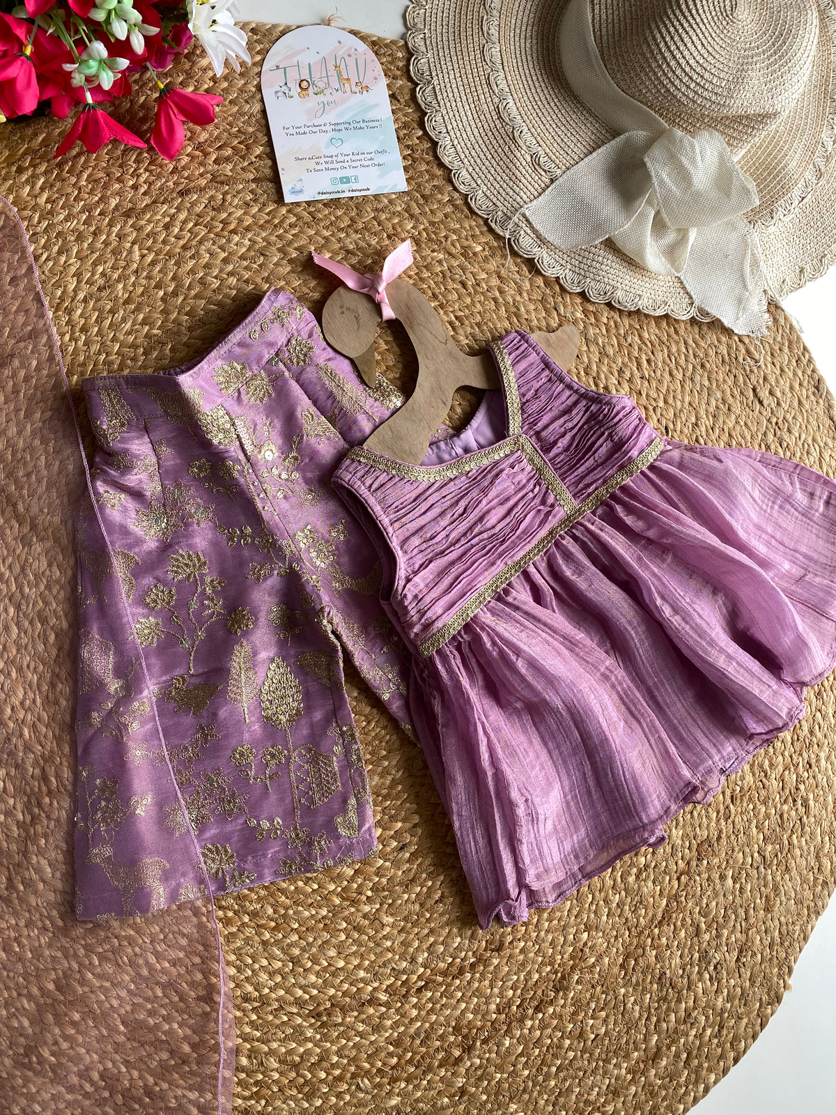 Sequence Embroidery Kurti with Pant and Dupatta in 3 Colors