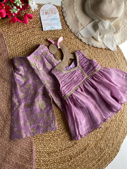 Sequence Embroidery Kurti with Pant and Dupatta in 3 Colors