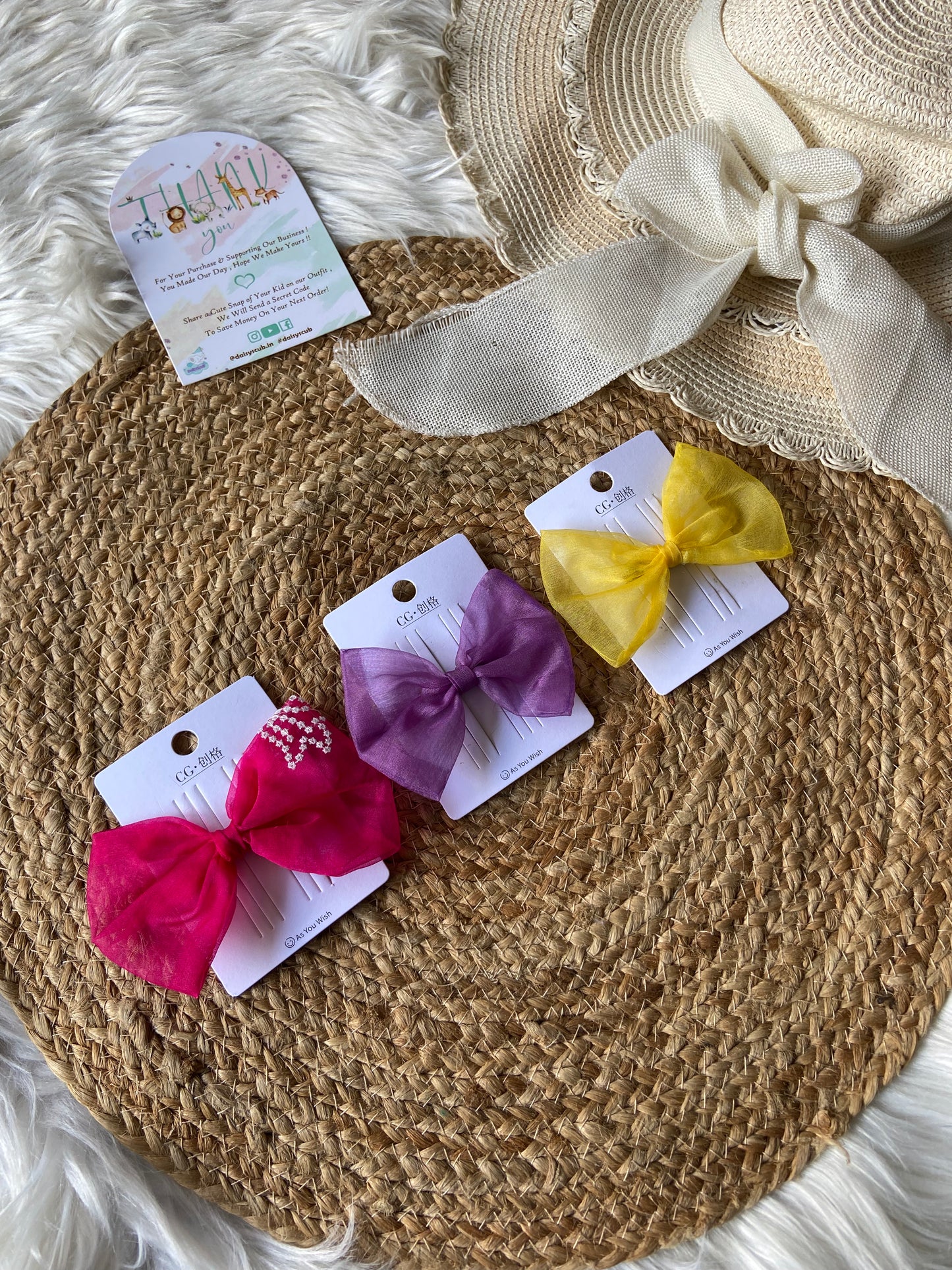 Color Hair Bow (Price for Each)