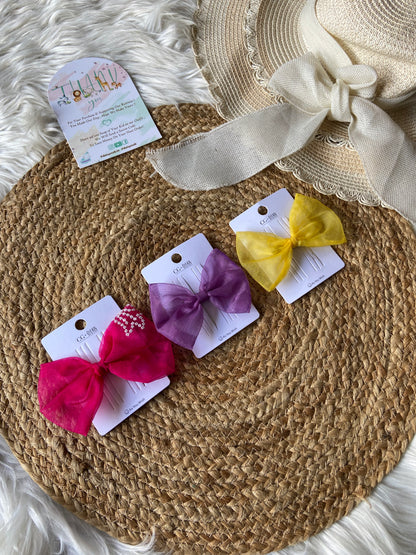 Color Hair Bow (Price for Each)