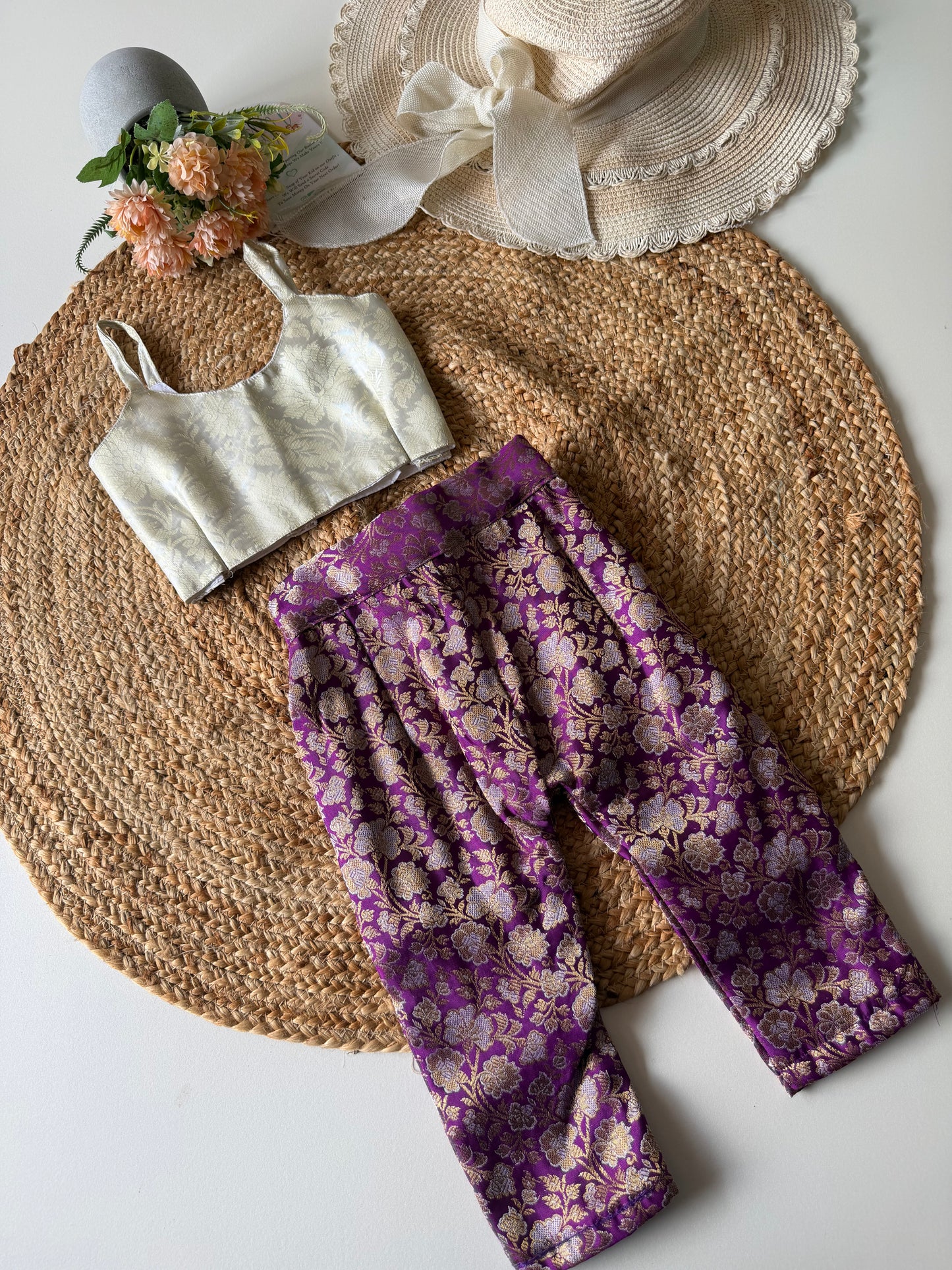 Brocade Purple Co ord Set