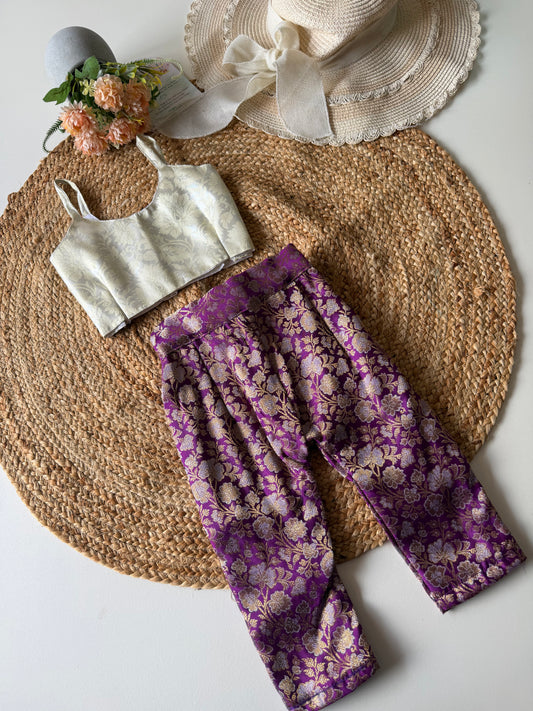 Brocade Purple Co ord Set