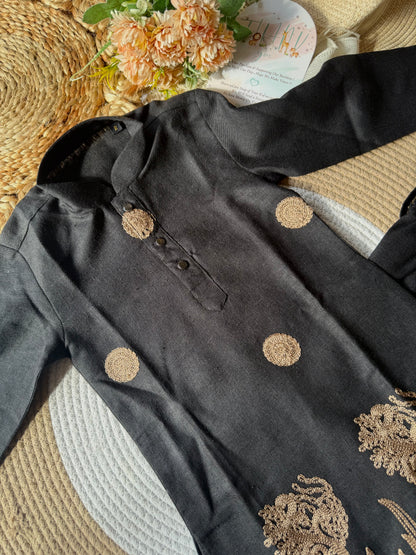 Embroidered Kurta Pyjama Set in 3 Colors
