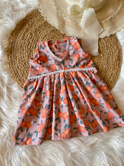 Alia Cut Peach Frock